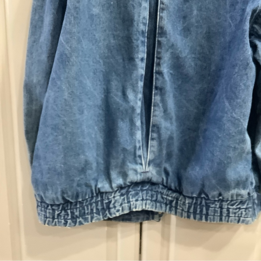 S.B. II by Bitterman Woman’s Vtg Blue Denim Coat Jacket Sz L, Snap Closure - Picture 8 of 11
